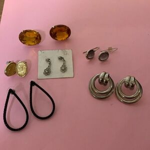 Six pairs of earrings